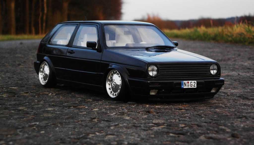 Volkswagen Golf GTI 16S zwart jantes 17 pouces mercedes 1/18 Ottomobile