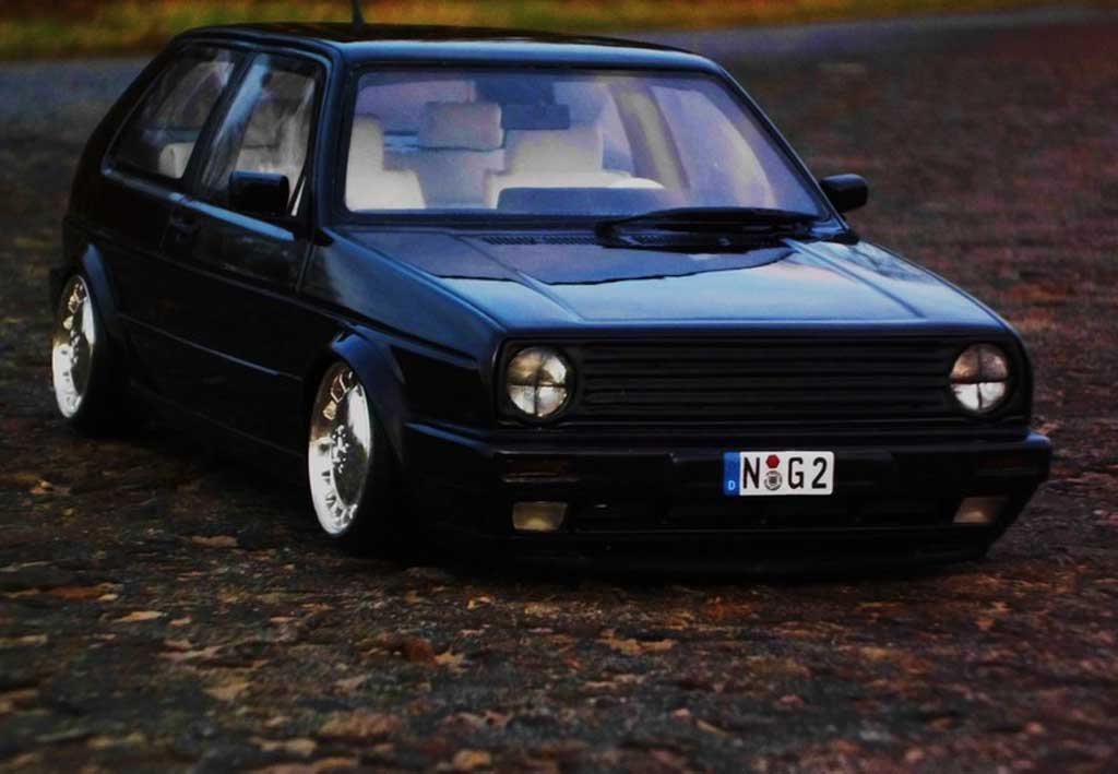 Volkswagen Golf GTI 16S zwart jantes 17 pouces mercedes 1/18 Ottomobile