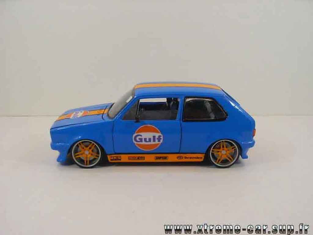 Volkswagen Golf GTI gulf blauw 1/18 Solido