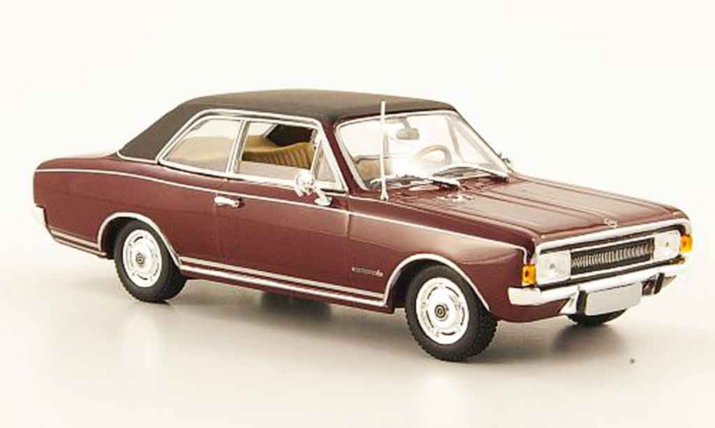 Opel Commodore A 1/43 Minichamps A rood zwart 1968 modelauto
