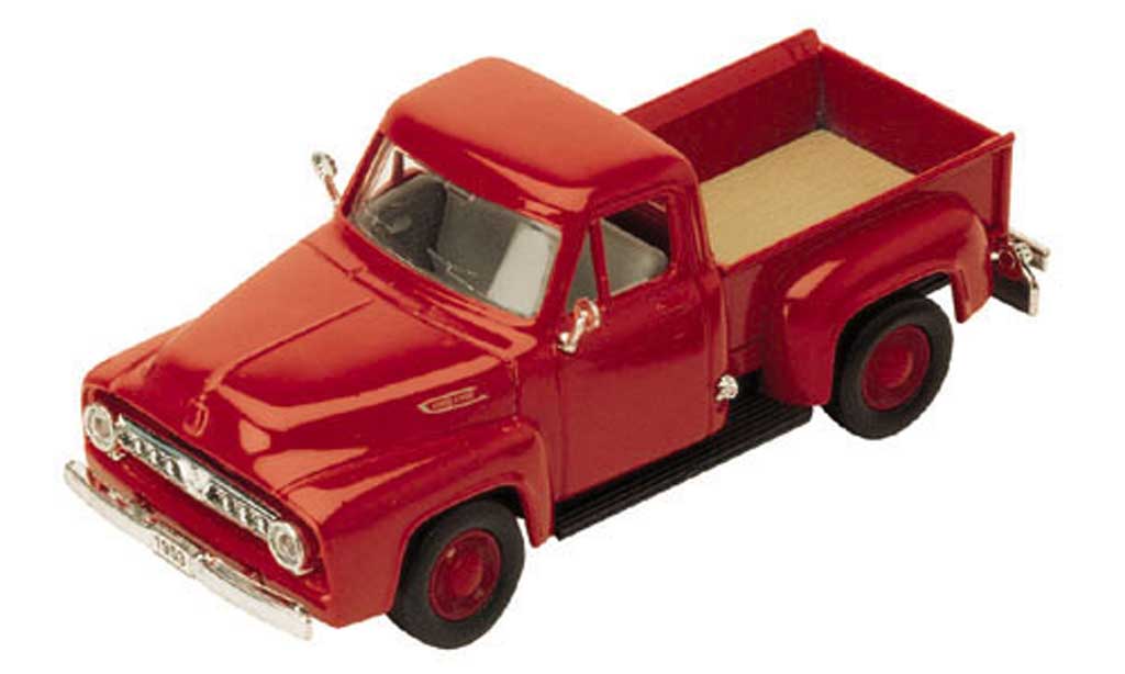 Ford F-100 1/43 Yat Ming F 100 Pick Up rood 1953 modelauto