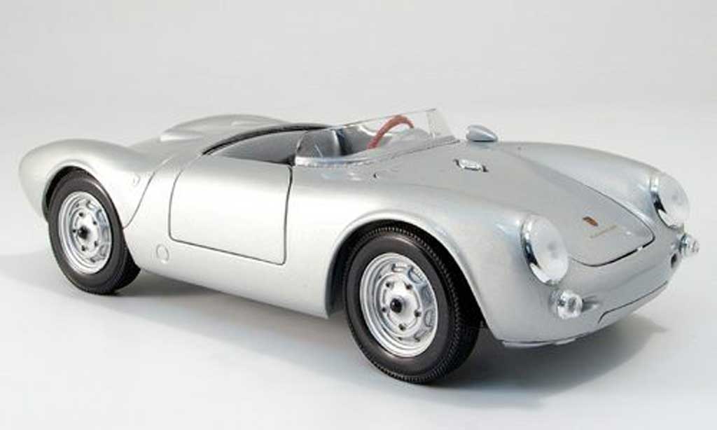 Porsche 550 1/18 Maisto a spyder grijs modelauto