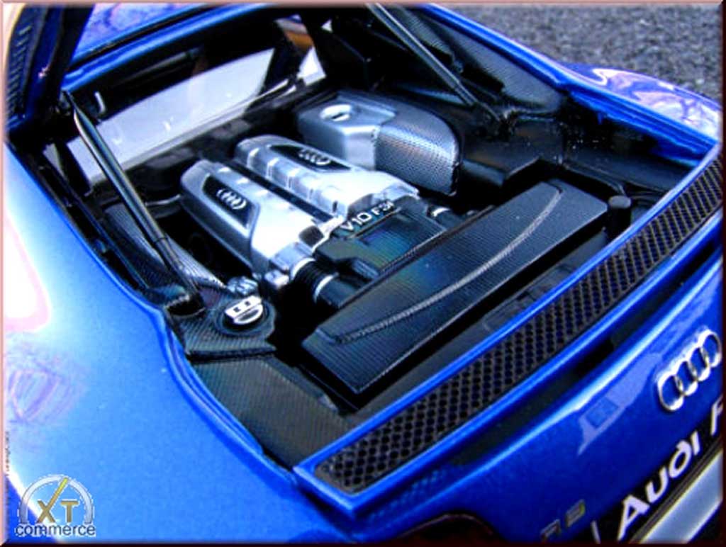 Audi R8 4.2 fsi 5.2 blauw jantes bbs 20 pouces 1/18 Kyosho