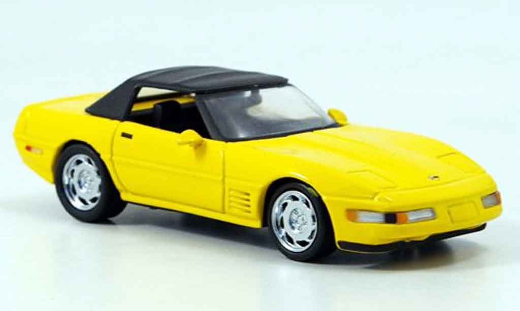 Chevrolet Corvette ZR1 1/43 Detail Cars ZR1 Cabrio geel modelauto
