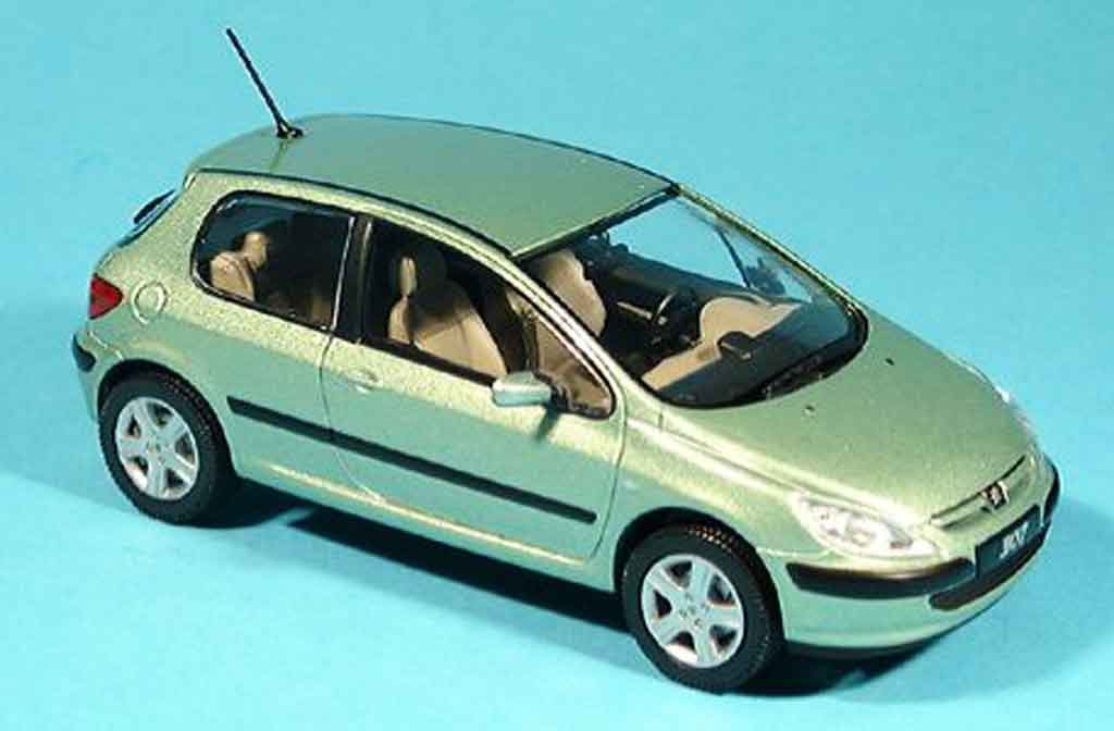 Peugeot 307 1/43 Norev XT grun 3 portes modelauto