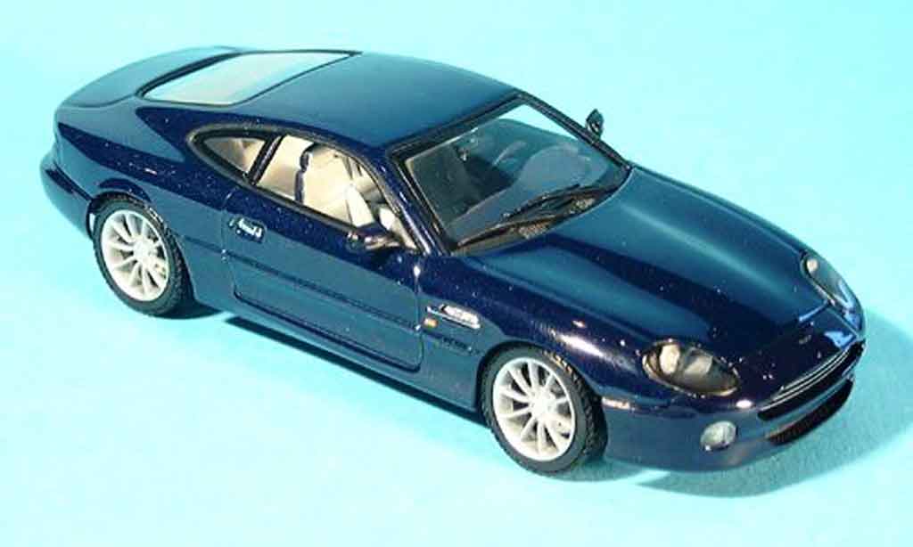 Aston Martin DB7 1/43 Autoart vantage blauw modelauto