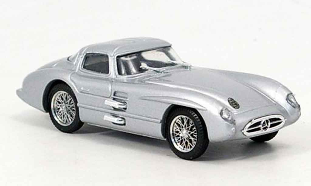 Mercedes 300 SLR 1/43 Brumm SLR Coupe grijs metallic 1955 modelauto