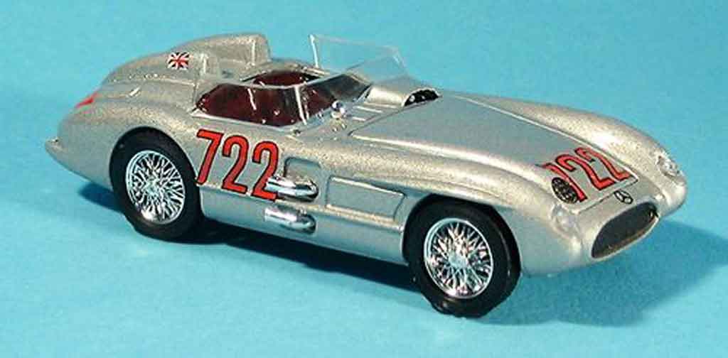 Mercedes 300 SLR 1/43 Brumm SLR No.722 S.Moss Mille Miglia 1955 modelauto