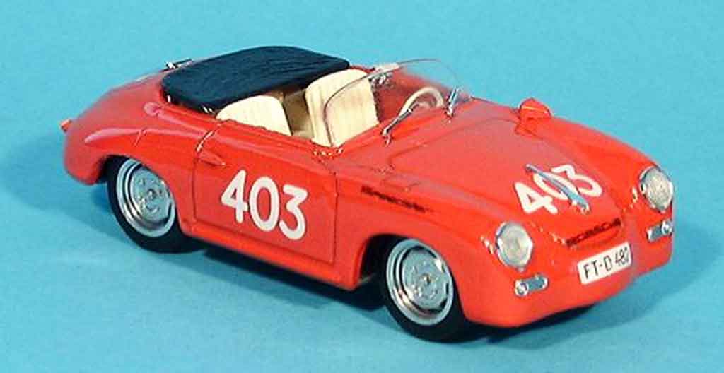Porsche 356 1952 1/43 Brumm 1952 Speedster No.403 Mille Miglia modelauto