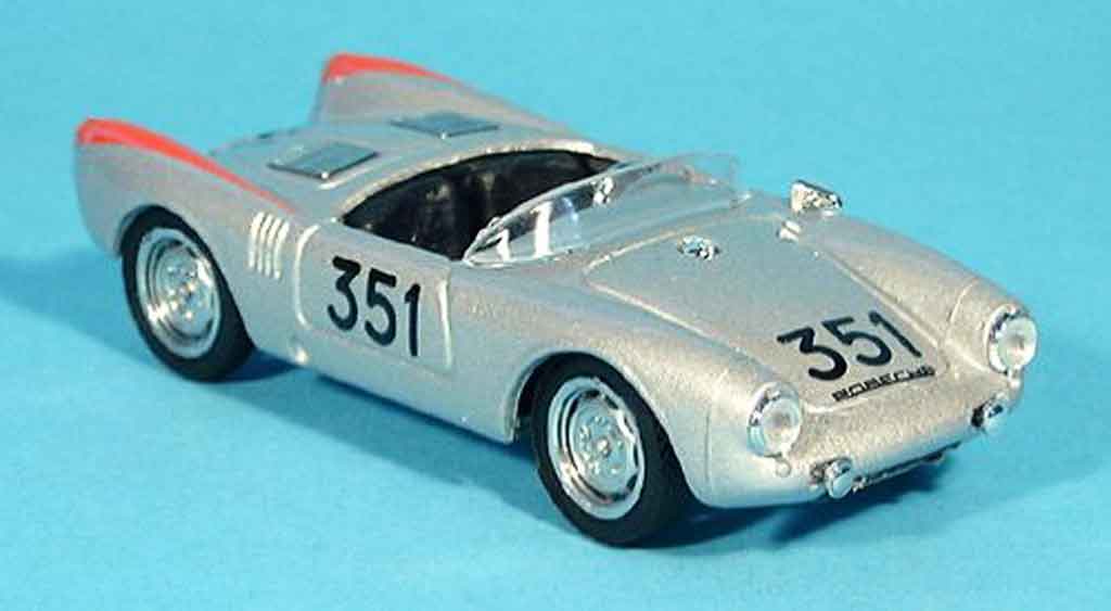 Porsche 550 1954 1/43 Brumm 1954 1500 Spider No.351 Mille Miglia modelauto