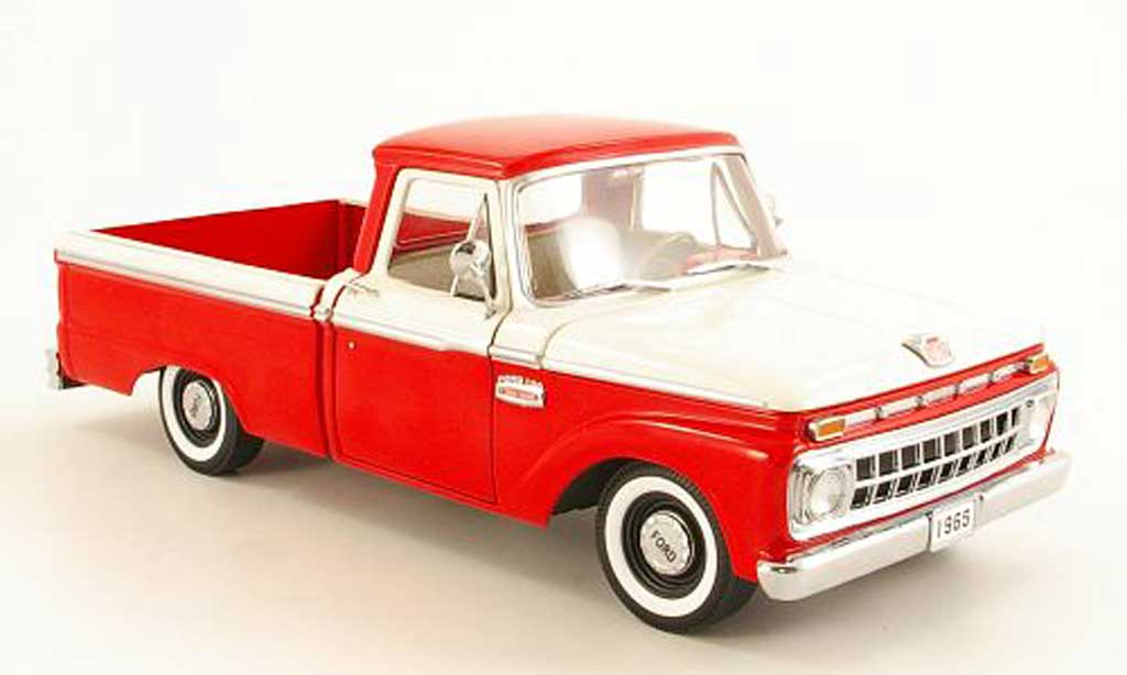 Ford F-100 1/18 Sun Star F 100 rood/wit 1965 modelauto