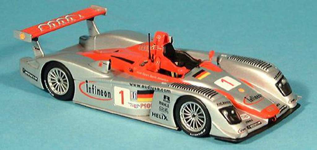 Audi R8 LMS 1/43 Minichamps LMS No.1 Team Sport North America F.Biela / T.Kristensen / E.Pirro 12h Sebring 2002 modelauto