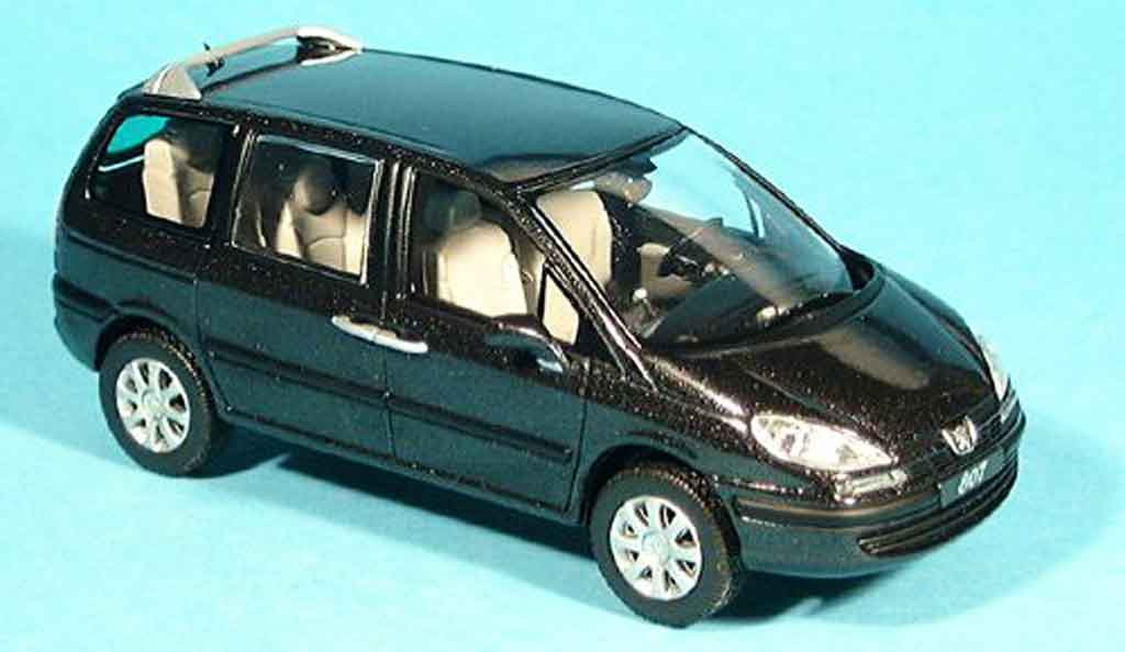 Peugeot 807 1/43 Norev zwart 2002 modelauto