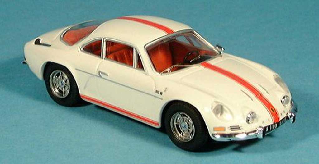 Alpine A110 1/43 Trofeu 1600 S wit mit Streifen modelauto