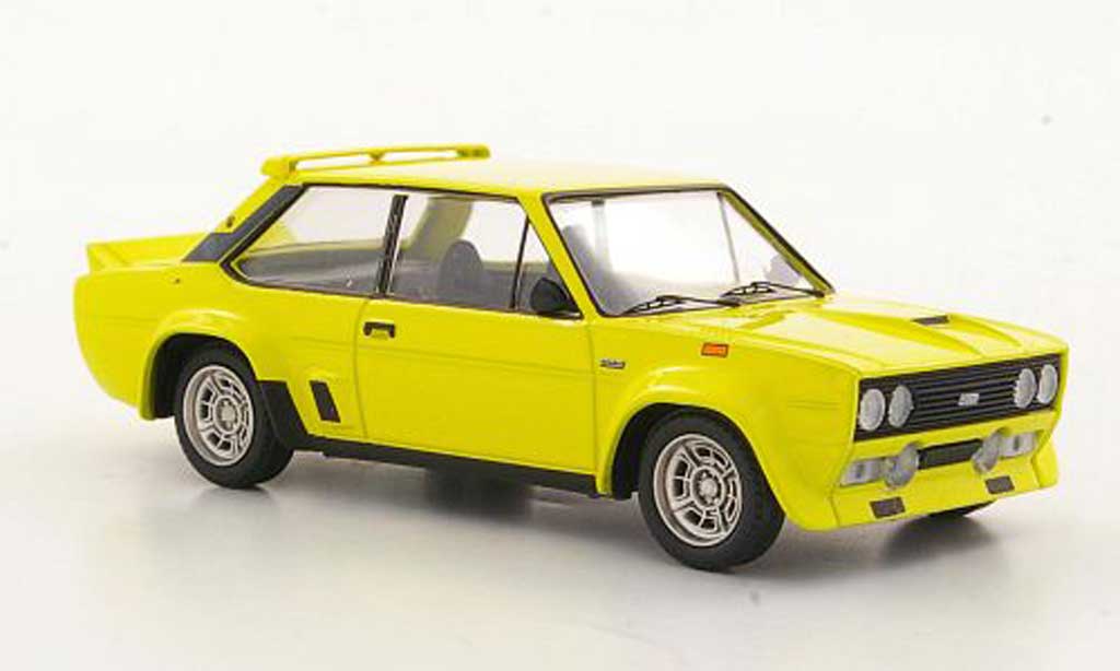 Fiat 131 Abarth 1/43 Trofeu Abarth geel modelauto