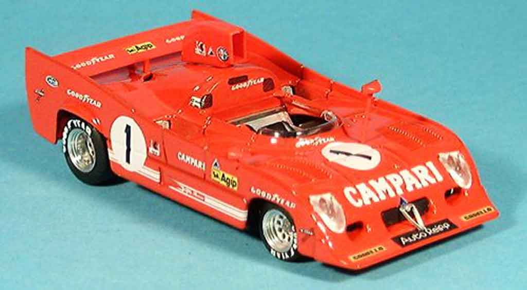 Alfa Romeo 33.3 1975 1/43 Brumm 1975 tt 12 no.1 merzario ickx zweiter 1000 km spa 1975 modelauto