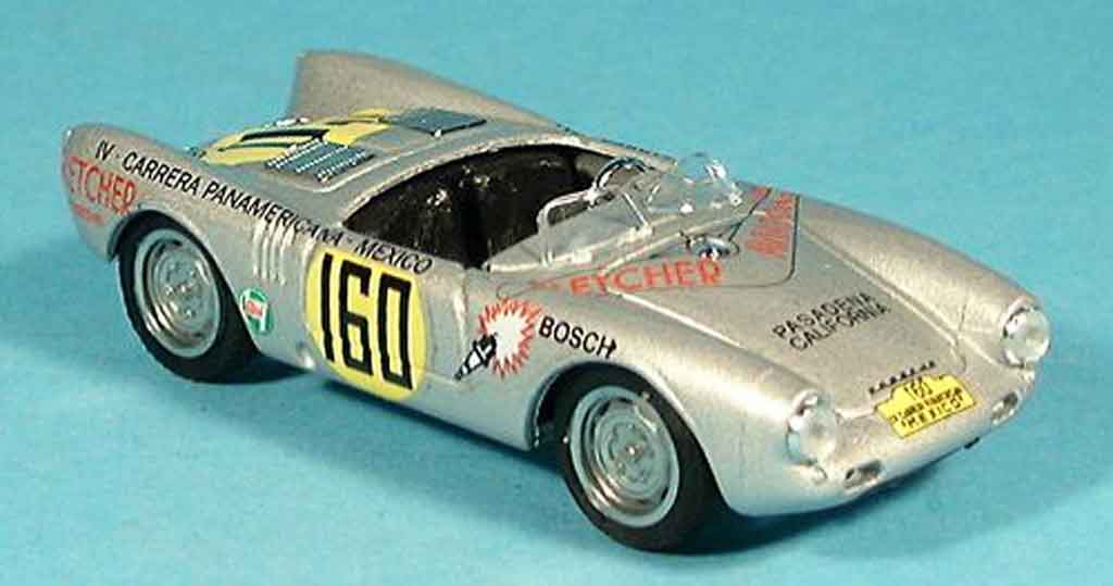 Porsche 550 1953 1/43 Brumm 1953 No.160 H.Herrmann Carrera Mexico modelauto