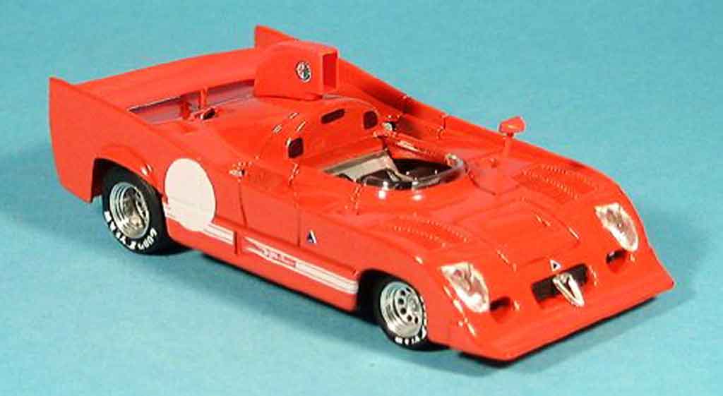 Alfa Romeo 33.3 1974 1/43 Brumm 1974 tt 12 rood proodotyp modelauto