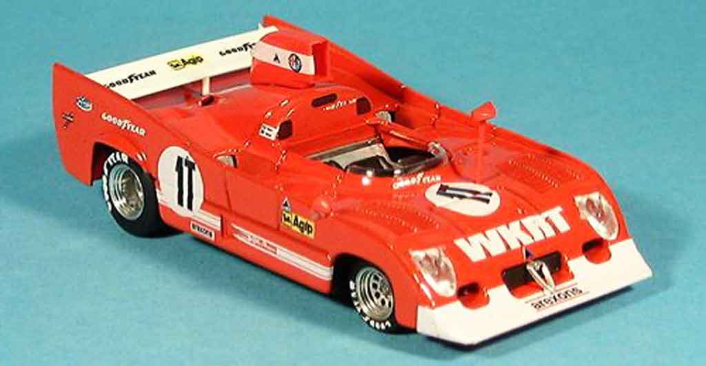 Alfa Romeo 33.3 1975 1/43 Brumm 1975 tt 12 no.11 pescarolo bell 1000 km monza modelauto