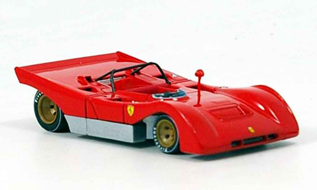 Ferrari 312 PB 1/43 Brumm PB rood proodotyp 1971 modelauto