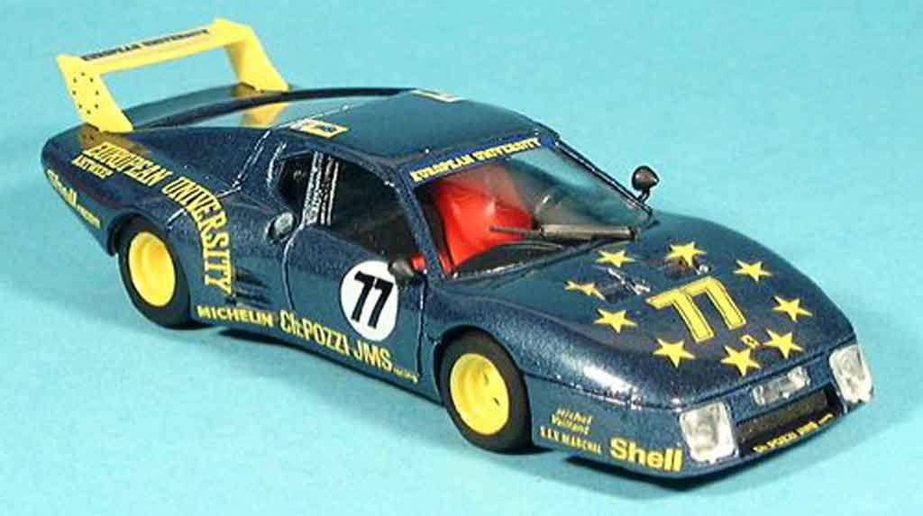 Ferrari 512 BB LM 1/43 Brumm BB LM no.77 pozzi le mans 1980 modelauto