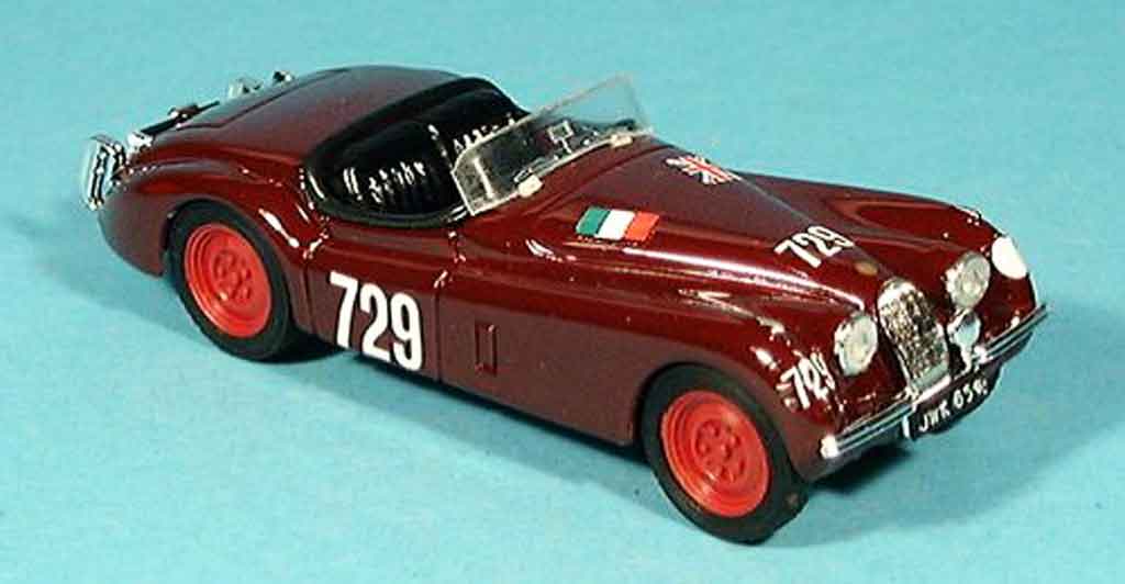 Jaguar XK 120 1/43 Brumm 120 mille miglia 1950 modelauto