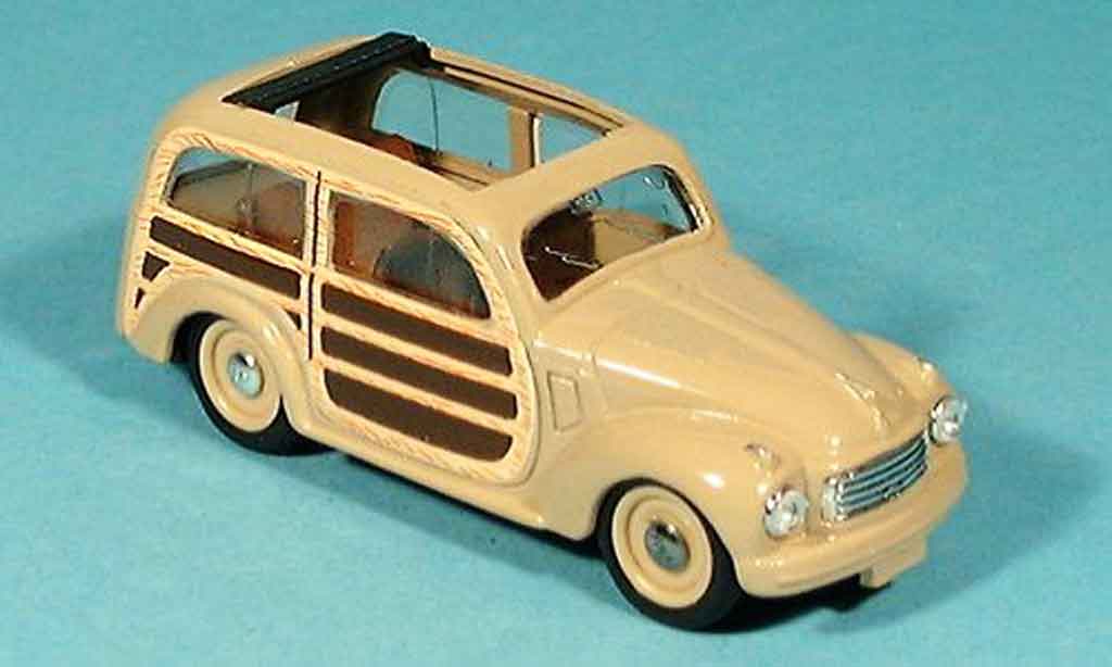 Fiat 500 1/43 Brumm C GiardinieraAperta beige 1949 modelauto