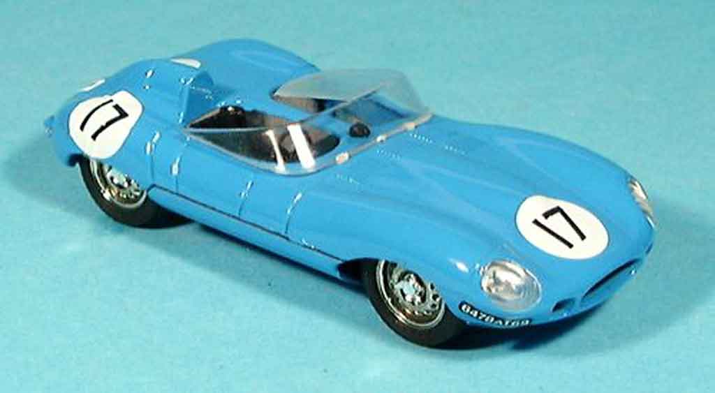 Jaguar D-Type 1954 1/43 Brumm 1954 hp 260 blauw no. 17 modelauto