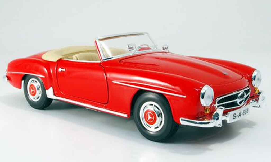 Mercedes 190 SL 1/18 Maisto SL rood 1955 modelauto