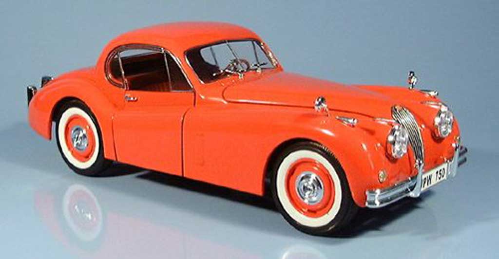 Jaguar XK 120 1/18 Signature 120 rood oranje 1949 modelauto