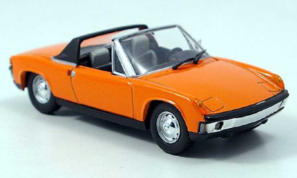 Porsche 914 1/43 Solido Targa oranje 1969 modelauto