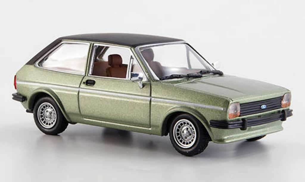 Ford Fiesta MKI 1/43 Solido MKI lindgrun/zwart 1978 modelauto