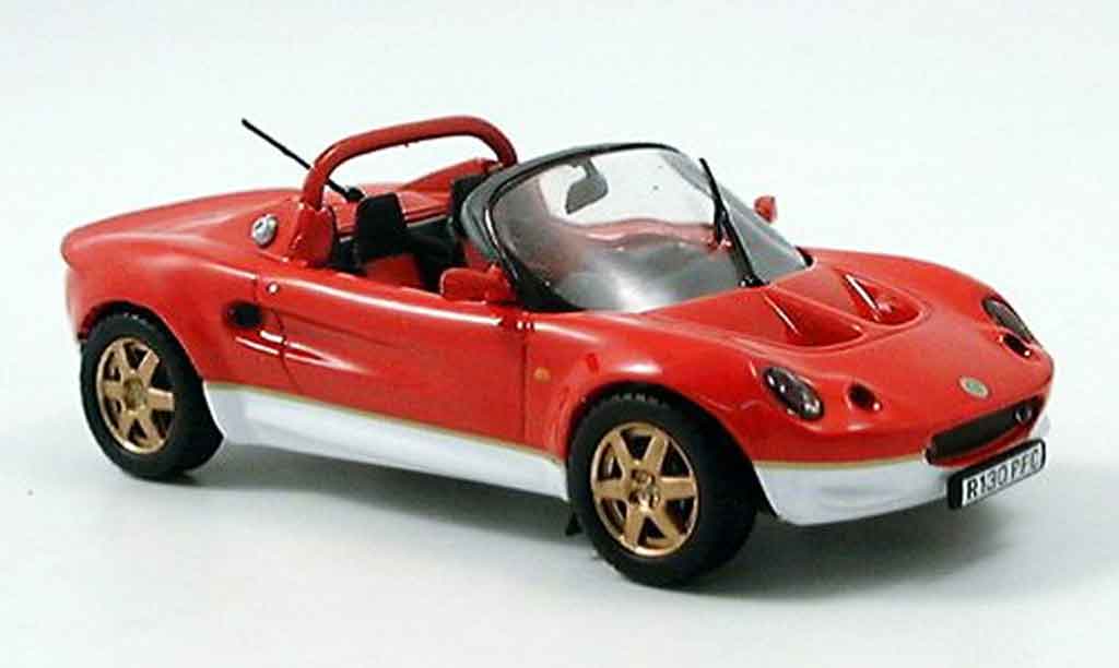 Lotus Elise 1/43 Maxi Car 49 rood wit modelauto