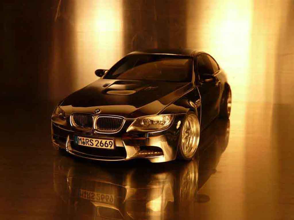 Bmw M3 coupe E92 full chrome jantes 18 pouces 1/18 Kyosho