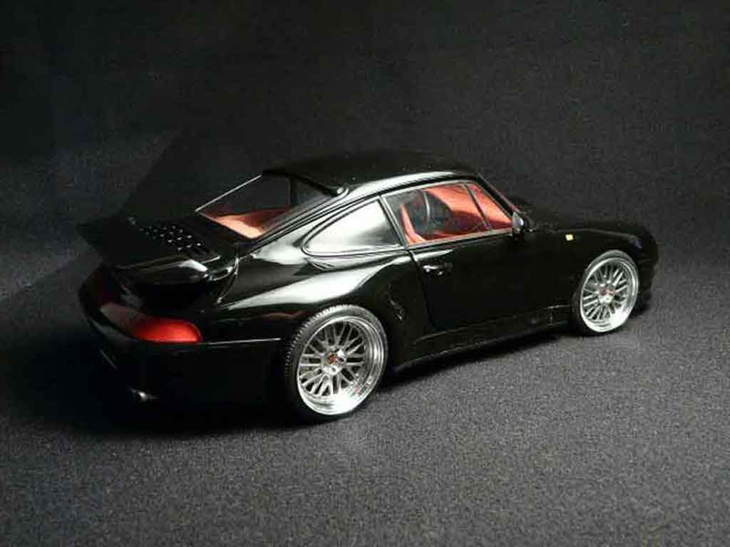 Porsche 993 Turbo S 1/18 Ut Models Turbo s zwart modelauto