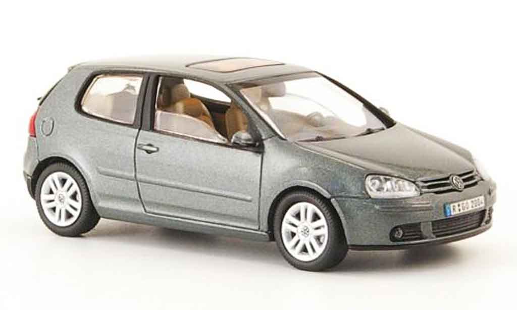 Volkswagen Golf V 1/43 Schuco V grijs grun 3 portes 2003 modelauto