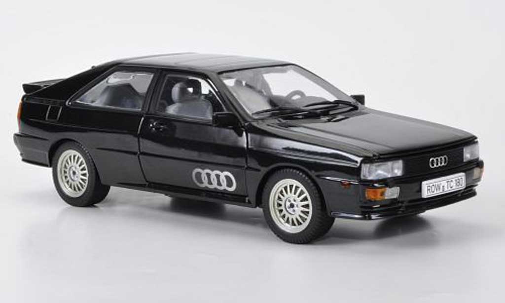 Audi Quattro 1/18 Sun Star zwart 1981 modelauto