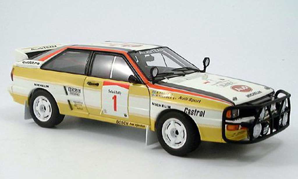 Audi Quattro Rallye 1/18 Autoart Rallye no.1 h. mikkola/a. hertz safari 1984 modelauto