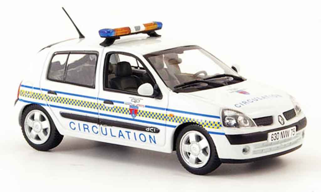 Renault Clio 1/43 Norev circulation paris politie (fr) 2002 modelauto