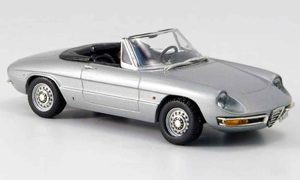 Alfa Romeo Spider 1/43 Vitesse duetto grijs metallic offen 1966 modelauto