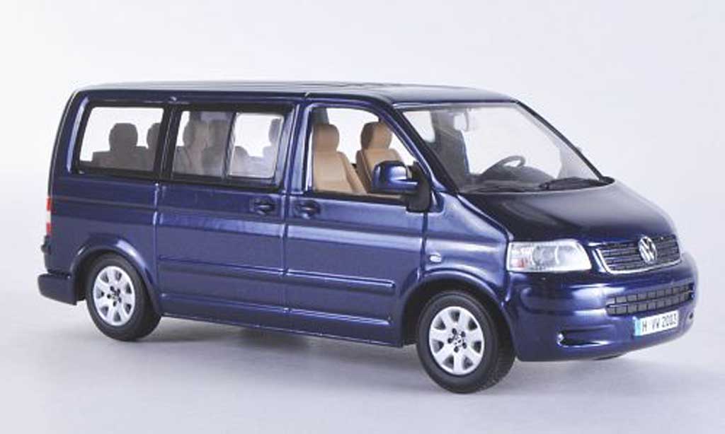 Volkswagen T5 1/43 Minichamps Multivan blauw 2003 modelauto