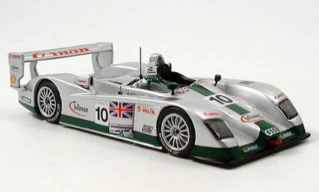 Audi R8 2003 1/43 IXO 2003 LM Biela McCarthy Salo No. 10 modelauto