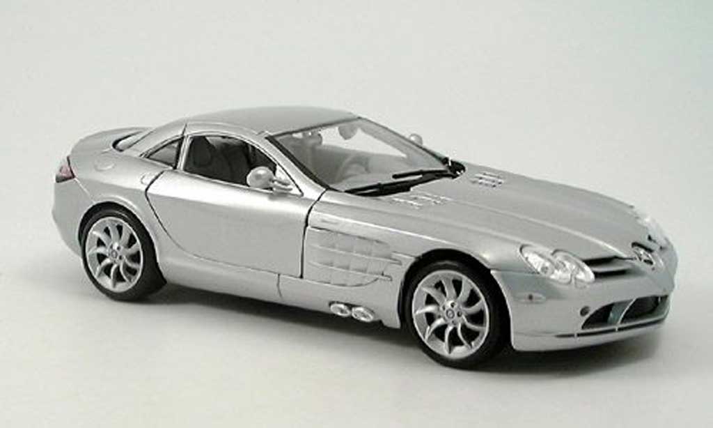 Mercedes SLR 1/18 Maisto mclaren grijs clair metallized 2003 modelauto