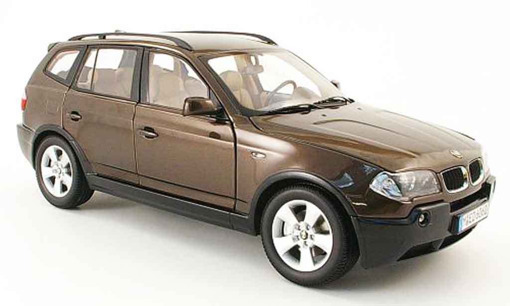 Bmw X3 E83 1/18 Kyosho E83 bruin 2003 modelauto