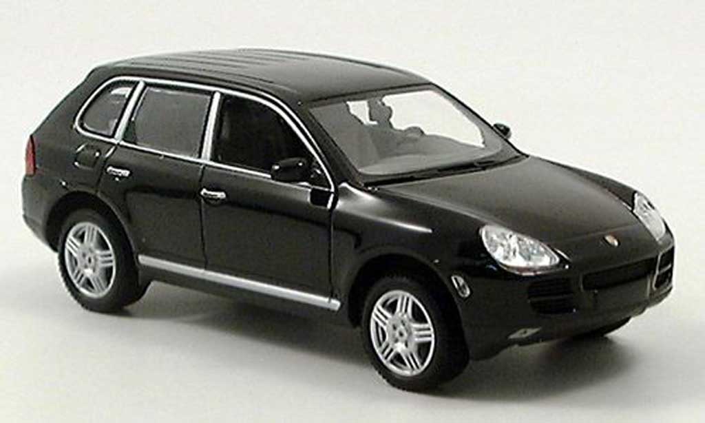 Porsche Cayenne S 1/43 Minichamps S zwart 2002 modelauto