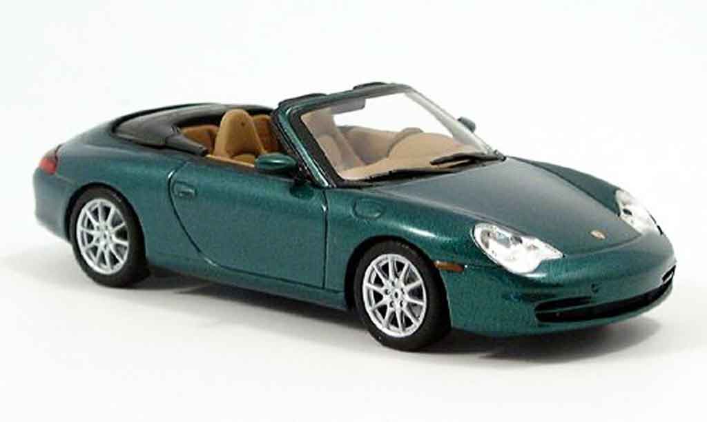 Porsche 996 Cabriolet 1/43 Minichamps Cabriolet grun 2001 modelauto