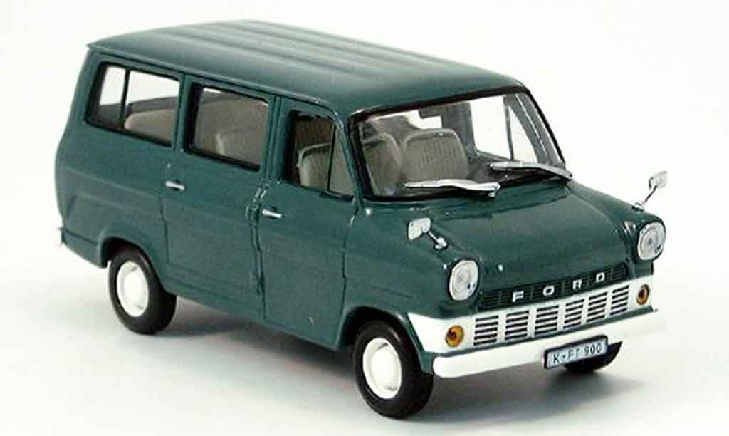 Ford Transit 1/43 Minichamps Bus grijsgrun 1965 modelauto