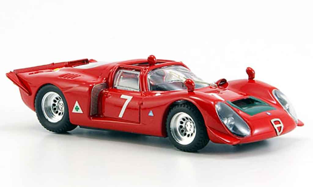 Alfa Romeo 33.2 1968 1/43 Best 1968 spyder no.7 facetti biscaldi mugello modelauto