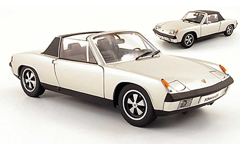 Porsche 914 1/18 Autoart 6 grijs metallic grijs modelauto