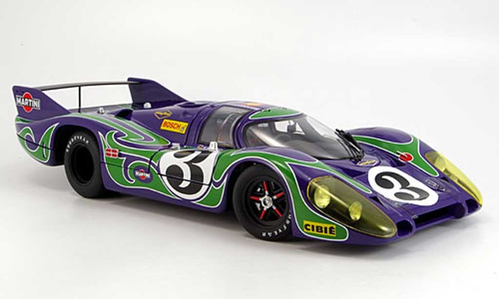 Porsche 917 1970 1/18 Autoart 1970 l no.3 hippie zweiter platz le mans modelauto